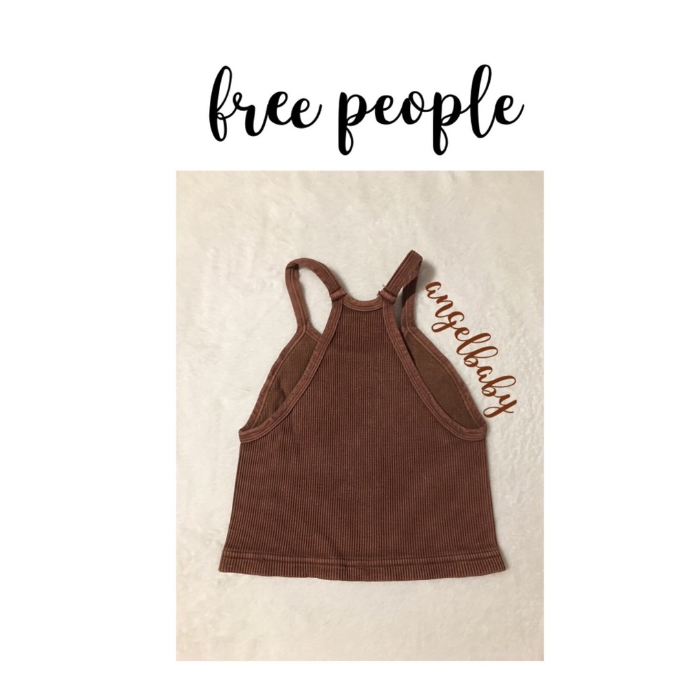 Free People Happiness Runs Crop in Chocolate! - Picture 5 of 12